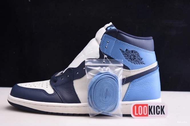 Rep TB High 1 Obsidian Air Retro OG Jordan 555088-140 0801